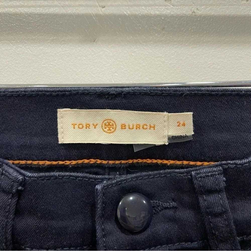 Tory Burch Dark Blue Skinny Ankle Pants Size 24